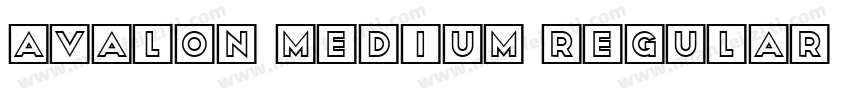 Avalon Medium regular字体转换